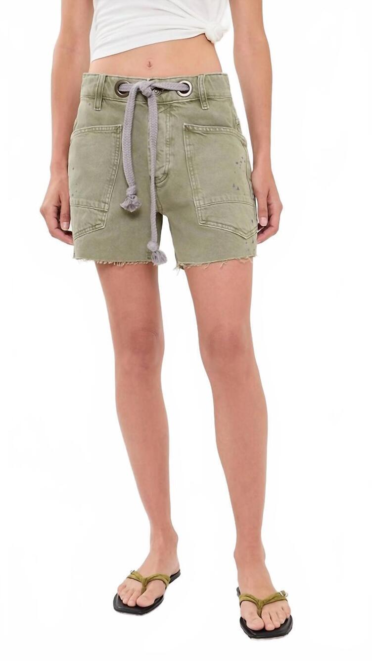 NEW FREE PEOPLE moxie shorts in army